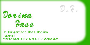 dorina hass business card